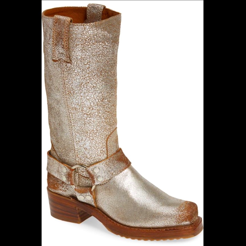 Frye Metallic Harness Boot